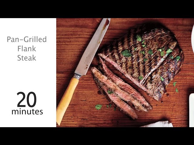 How to Make Pan-Grilled Flank Steak | MyRecipes