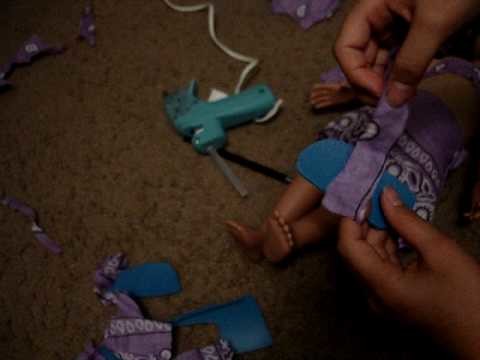 How To Make Slipper's For Your American Girl Doll or Springfield Collection Doll