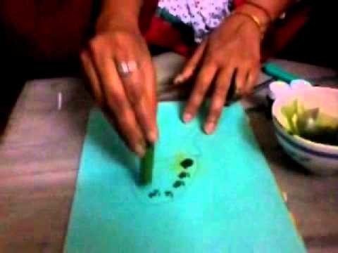Lady's finger Printing, Amazing Painting Style, Cool Painting Techniques