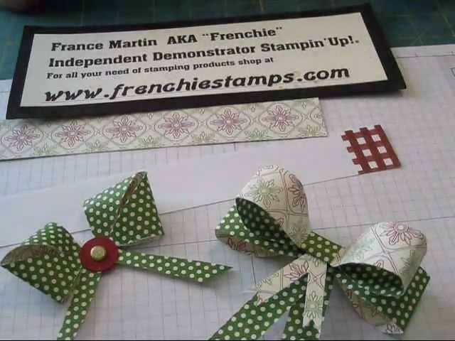 Long Paper Bow www.frenchiestamps.com