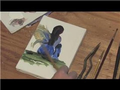 Painting on Canvas : How to Paint Fairies on Canvas