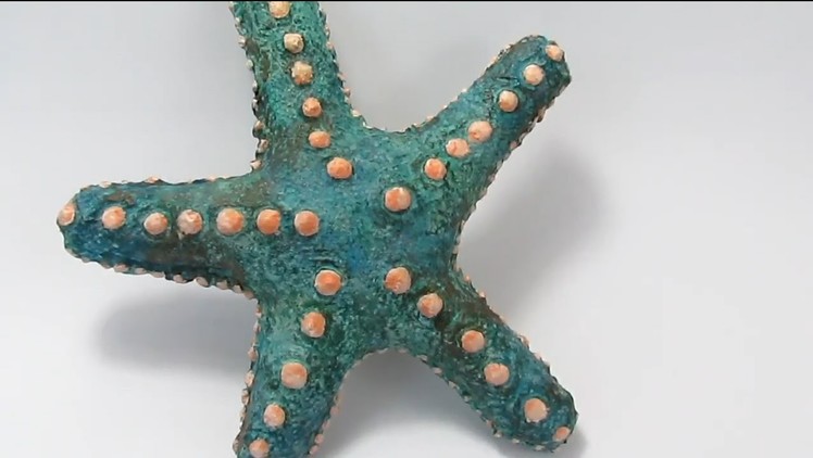 Paper Mache Starfish, with Copper Coating Experiment
