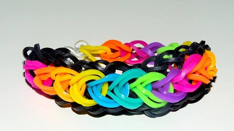 Rainbow loom Raindrop armband DIY bracelet tutorial Loom Bands Nederlands