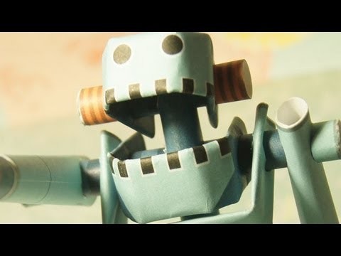 Robot Paper Toy Coolpencilcase