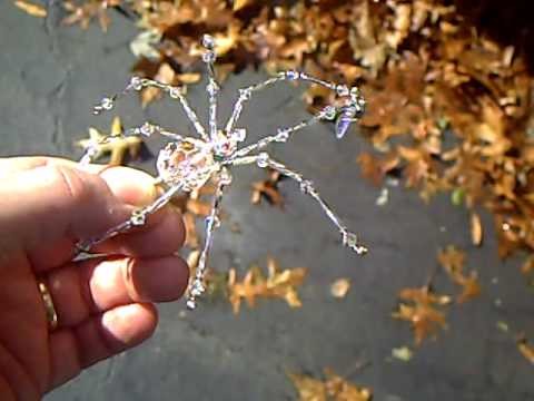 Treasures by Tiziana Demo of Swarovski Crystal AB Christmas Spider Ornament