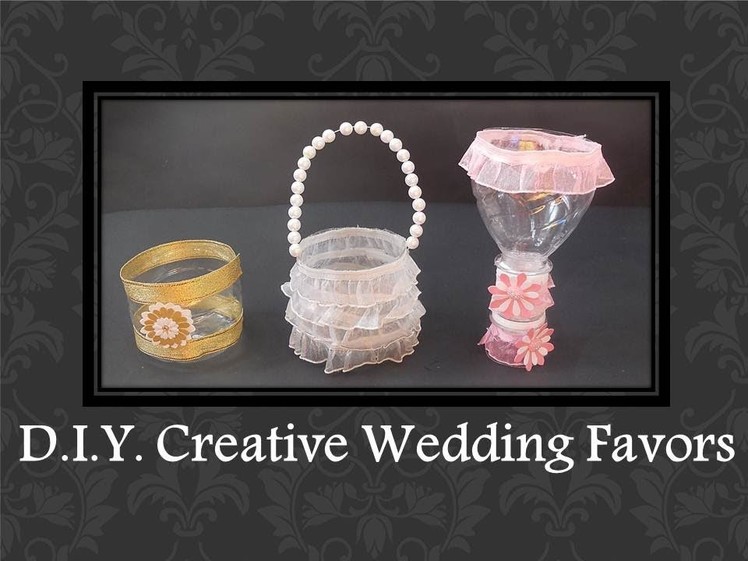 D.I.Y. Easy Creative Wedding Favors ideas
