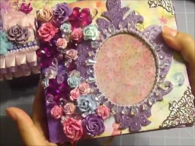 Fairy Flora Mini Album w. Matching Box (WARNING- Lots of Sparkles! LOL!)