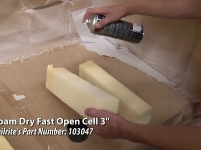 Gluing Test for Dry Fast. Open Cell Foam