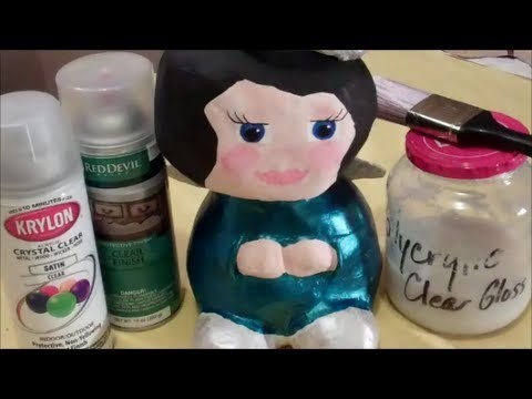 How 2 Make an Angel with Paper Mache Clay
