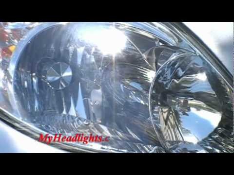 How Headlight Restoration Clean & Restore Toyota Matrix Yellow, Cloudy Headlights