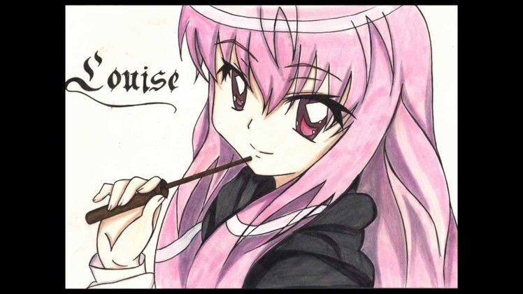 How to draw Louise from "Zero no Tsukaima"