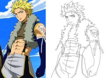 How To Draw Sting Eucliffe- Fairy Tail (MS Paint)