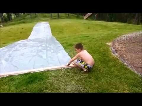 How to Make a Giant Slip'n'Slide