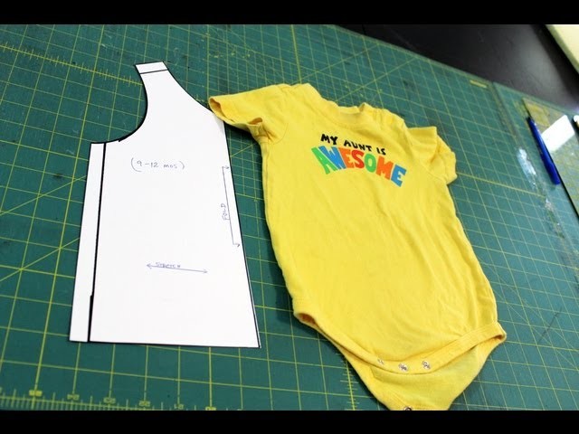 How to Make a Tank Top pattern from a Onesie