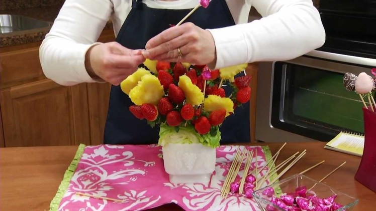 How to Make an Edible Strawberry & Pineapple Fruit Arrangement | RadaCutlery.com