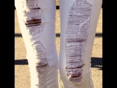 How to make ripped jeans at home by your self
