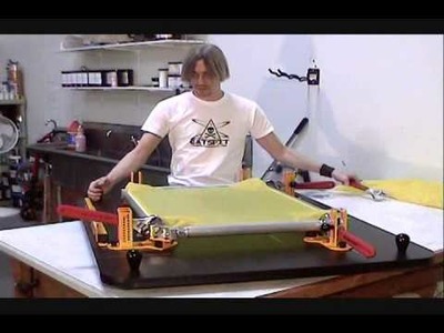 How To Screen Print: Stretching Roller Frames