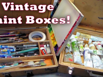My Vintage Painting Boxes! {what's in them?}