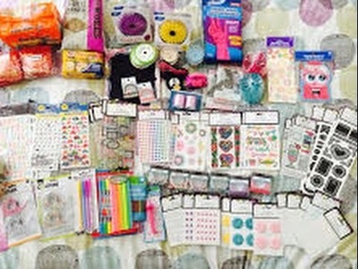 NEW HUGE DOLLAR TREE HAUL Part 1- Household, Food, Decor, Stationary and Stickers!