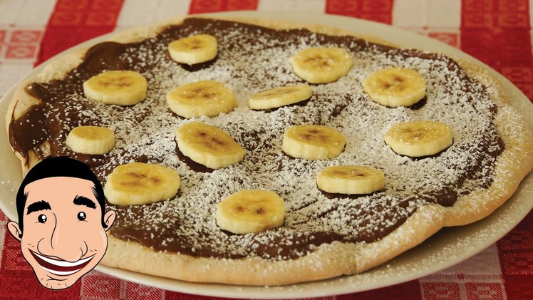 Nutella Pizza recipe | How to make Nutella and Banana Pizza | Dessert Pizza