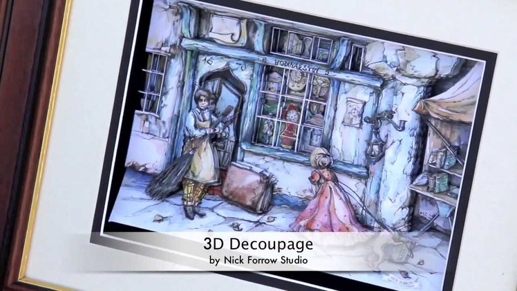 3D Hand-made Decoupage by Nick Forrow Studio