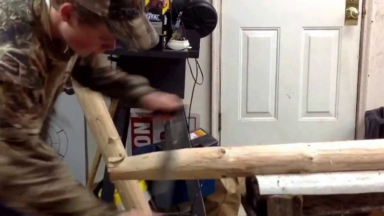 How to make a log tenon by hand