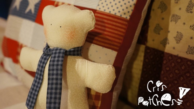 How to make a teddy bear. Patchwork