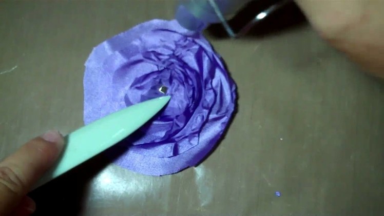 How to make flowers from dress lining