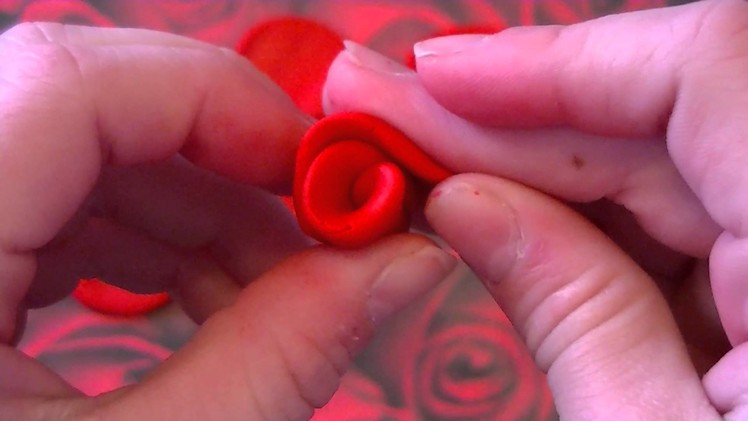 How to make Polymer Clay Charms: Rose