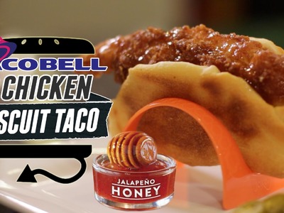 HOW TO MAKE Taco Bell's NEW Chicken Biscuit Taco Recipe Remake  |  HellthyJunkFood