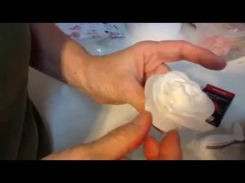 How to Make Wafer Paper Roses for cake decorating