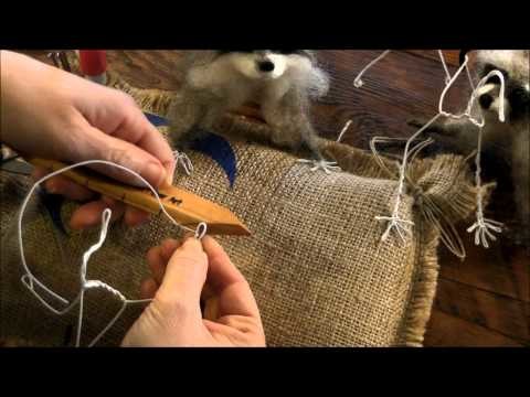 How To Needle Felt Animals:  Raccoon 1 by Sarafina Fiber Art