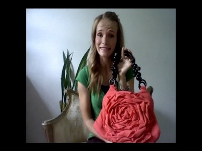 How to - Rosette Flower Purse - hand bag tutorial woohoo!  part 1 of 3