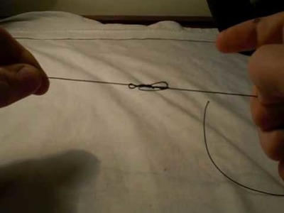 How to tie a dropper loop.