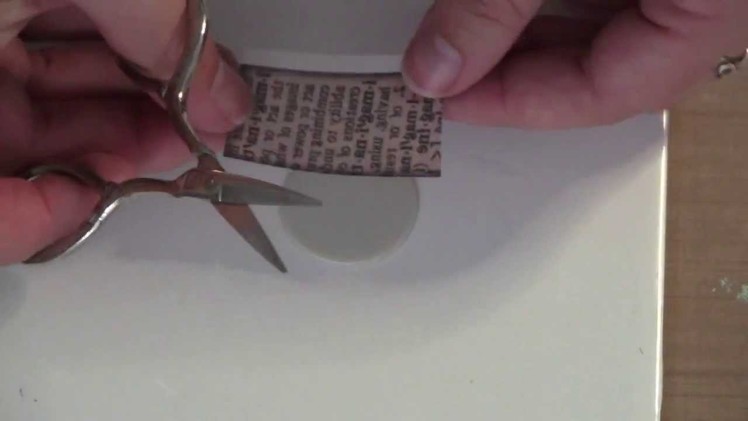 How to transfer old dictionary words onto polymer clay