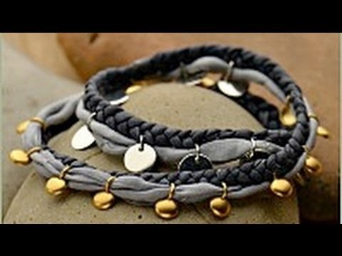 Jewelry How To - Make a Silk Wrap Spangle Bracelet
