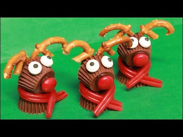 Reese's PB Cup Rudolph the Red-Nosed Reindeer Treats!!