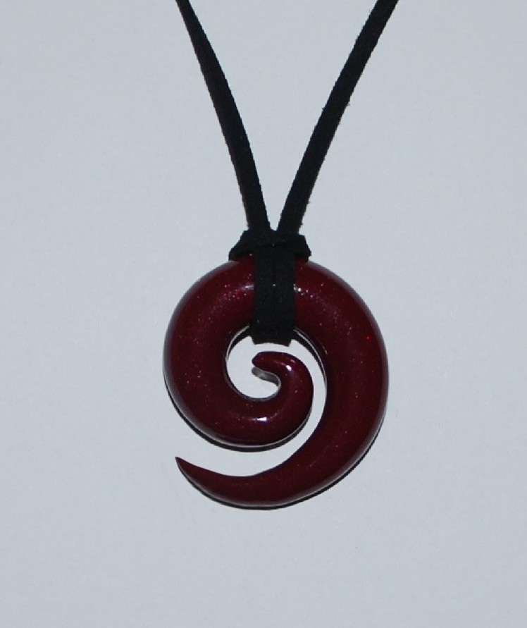 Spiral Pendant Necklace Polymer Clay Tutorial