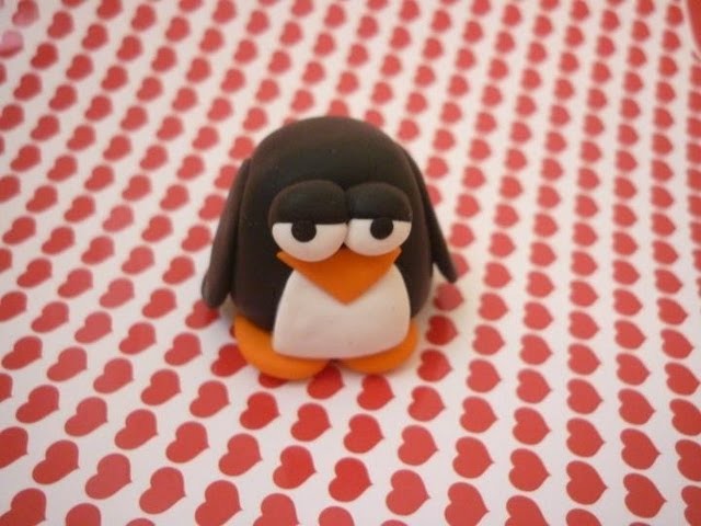 Tutorial pinguino stupido xD (polymer clay penguin)