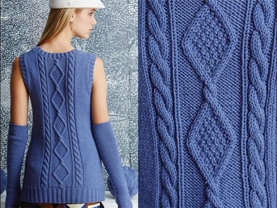 #6 Cabled Shell with Arm Warmers, Vogue Knitting Fall 2014