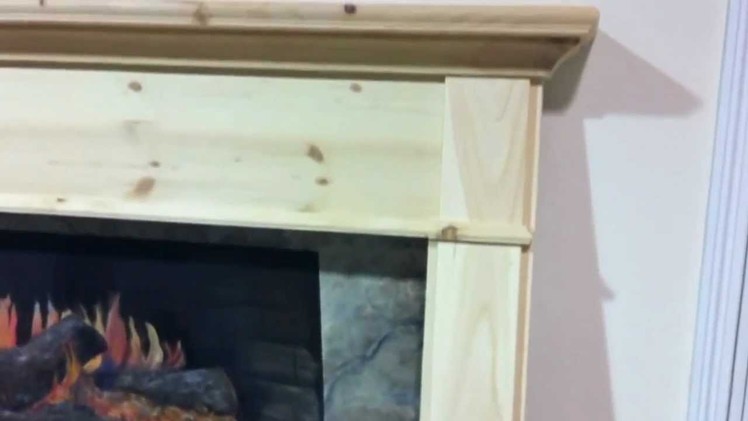 Arts & Crafts Style Pine Fireplace Mantel