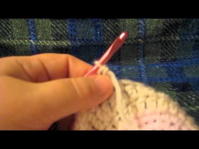 Baby Boobie Beanie Crochet Tutorial Part 3 Left Handed