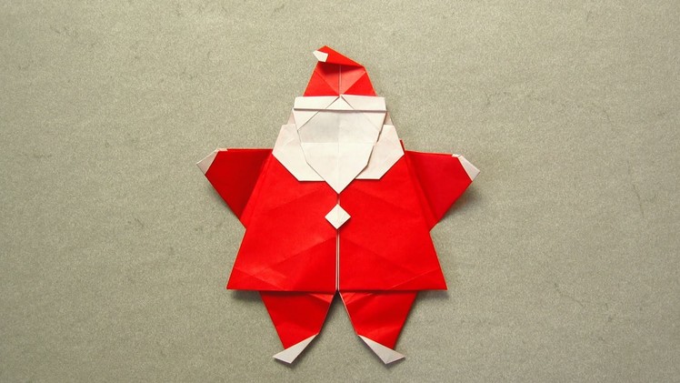 Christmas Origami Instructions: Santa (Peter Engel)