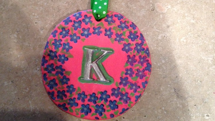Colorful Monogrammed Ornaments - Mother's Day Craft Idea!
