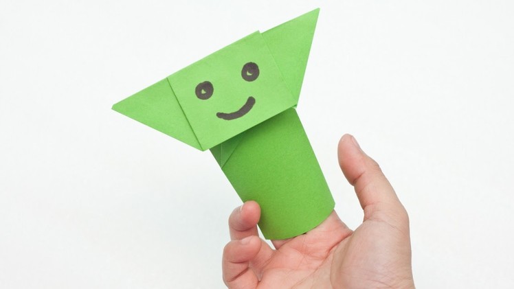 Create an Easy Yoda Finger Puppet Origami - DIY  - Guidecentral