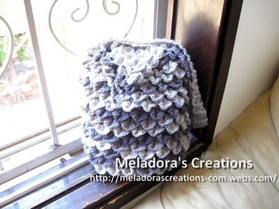Crocodile Stitch Draw Bag - Left Handed Crochet Tutorial