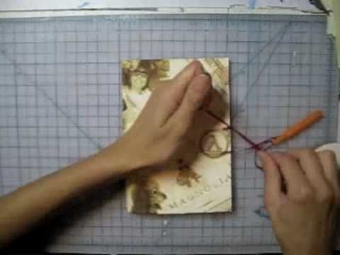 DIY GIFT IDEA- Personalized Custom Antique Sketchbook by Leilani Joy