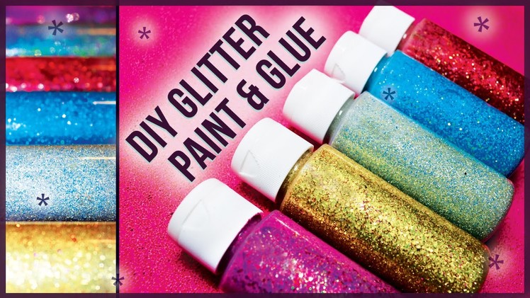 DIY Glitter Glue Paint. How to Make! Easy + Cheap