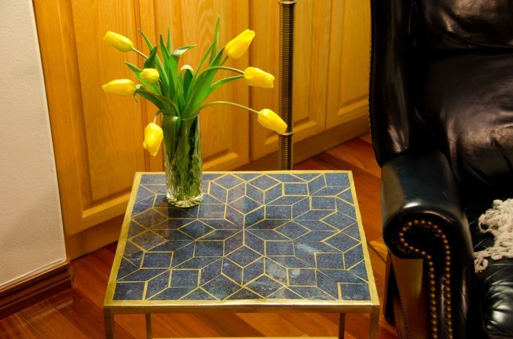 DIY: How to Build a Mosaic Epoxy Tabletop For Under $52