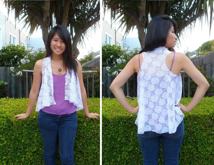DIY: How to Make a Lace Cardigan (Easy & Simple)